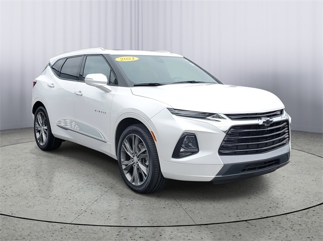 Used 2021 Chevrolet Blazer Premier with VIN 3GNKBFRS6MS557754 for sale in Owosso, MI