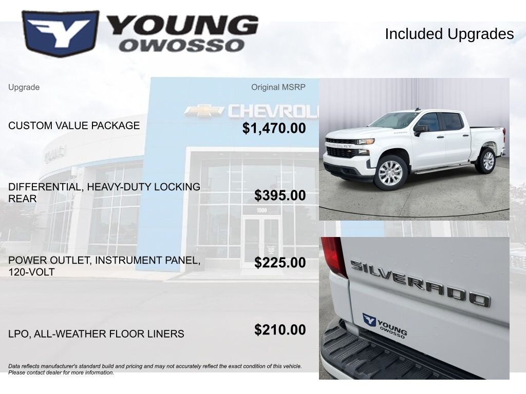 Used 2020 Chevrolet Silverado 1500 Custom Truck Crew Cab