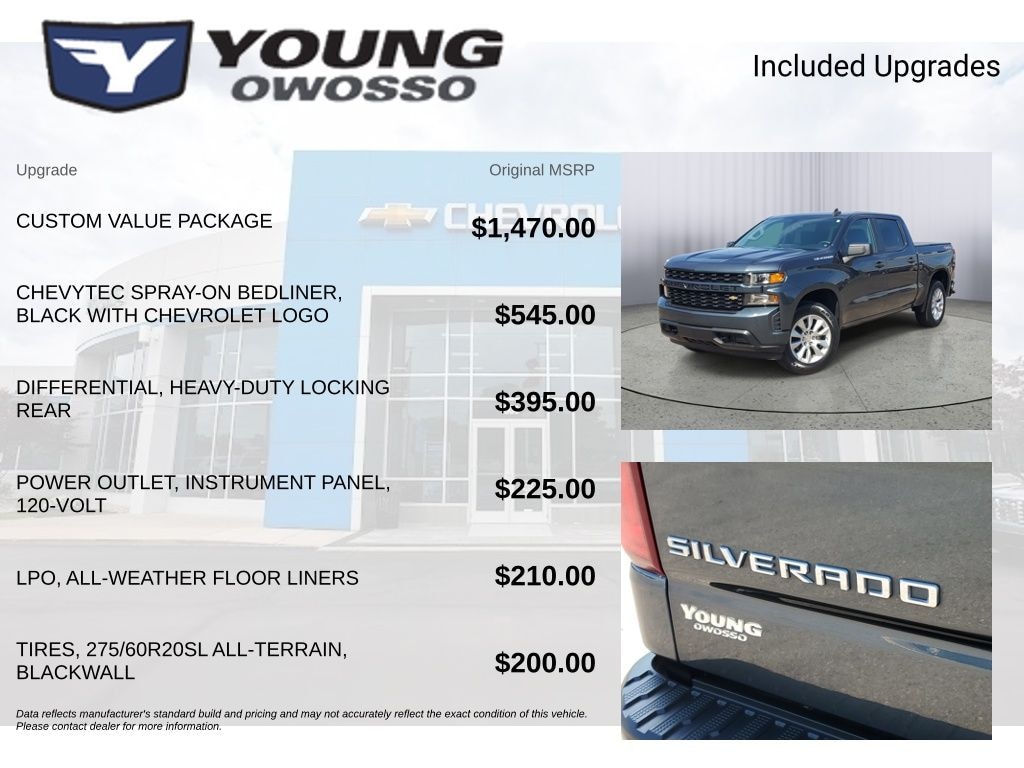 Certified 2020 Chevrolet Silverado 1500 Custom Truck Crew Cab