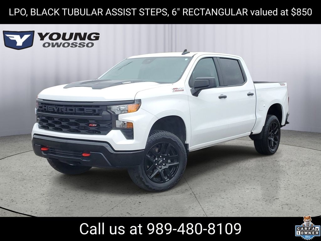 Certified 2025 Chevrolet Silverado 1500 Custom Trail Boss Truck Crew Cab