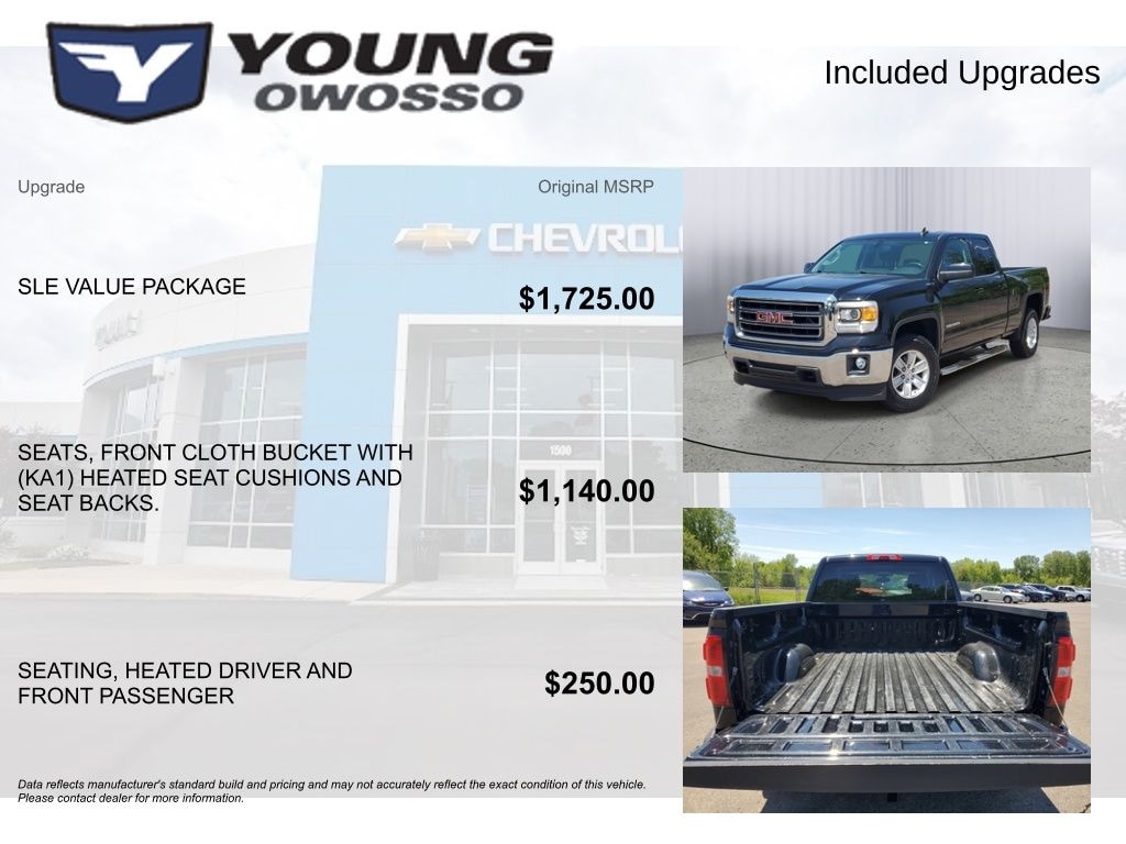 Used 2015 GMC Sierra 1500 SLE Truck Double Cab