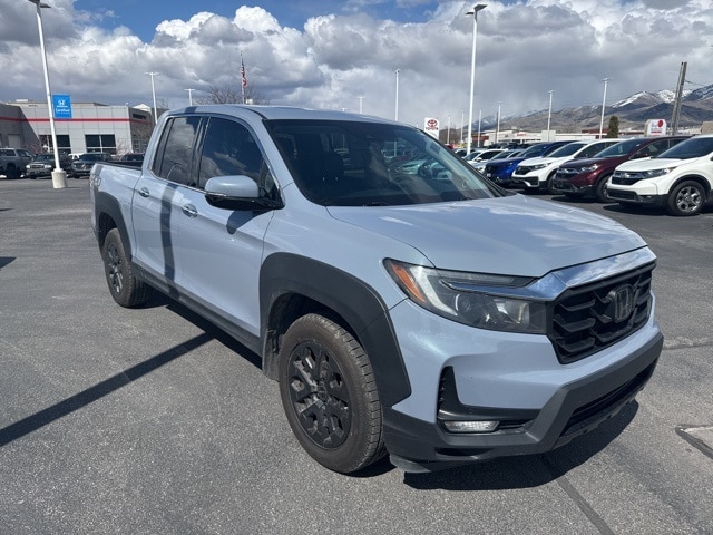 Used 2022 Honda Ridgeline RTL-E with VIN 5FPYK3F72NB037702 for sale in Logan, UT