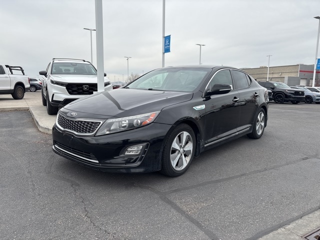 Used 2015 Kia Optima EX Hybrid with VIN KNAGN4AD7F5081886 for sale in North Logan, UT
