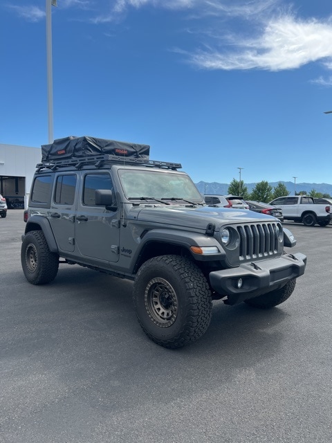 Used 2022 Jeep Wrangler Unlimited Sport S with VIN 1C4HJXDG2NW135095 for sale in Logan, UT