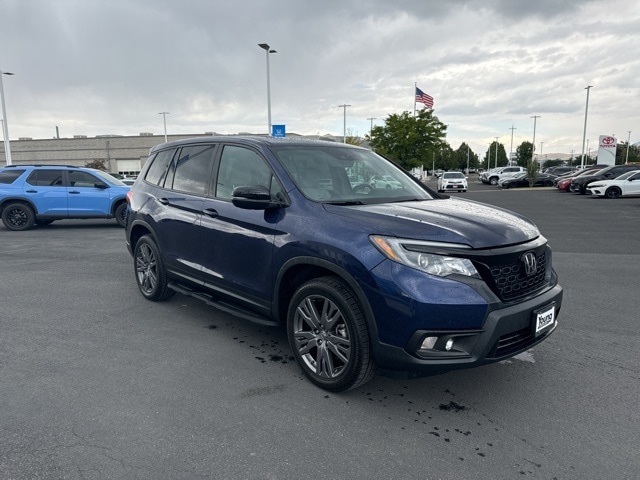 Used 2021 Honda Passport EX-L with VIN 5FNYF8H55MB028920 for sale in Logan, UT