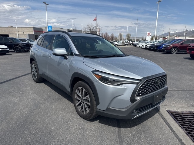 Used 2022 Toyota Corolla Cross XLE with VIN 7MUDAAAG6NV008419 for sale in Logan, UT
