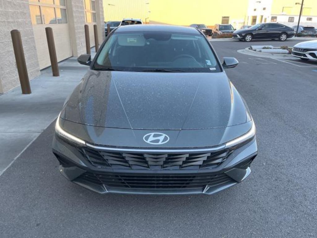 New 2026 Hyundai Elantra Hybrid Blue Sedan