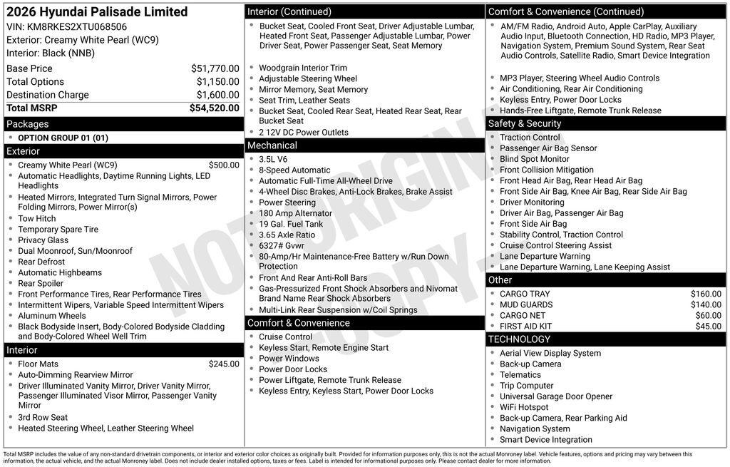 New 2026 Hyundai Palisade Limited AWD SUV