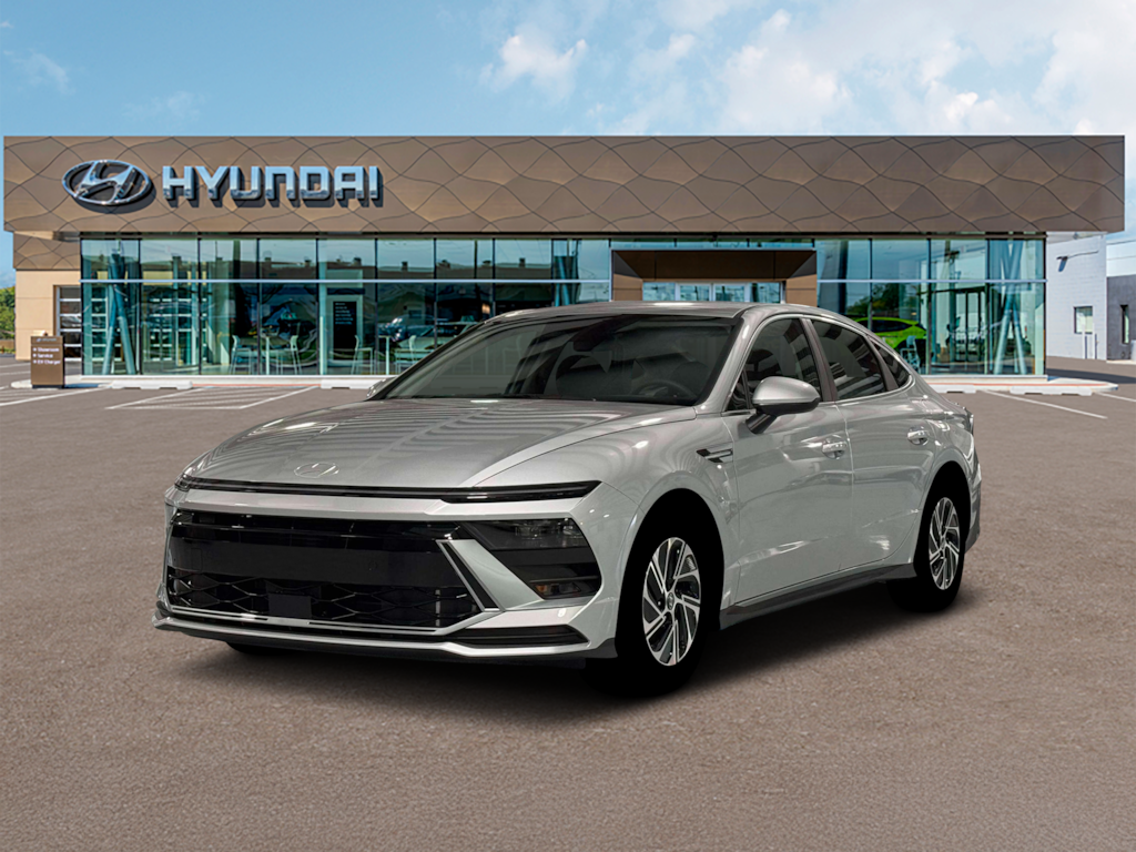 New 2026 Hyundai Sonata Hybrid Blue Sedan