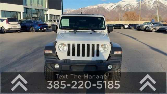 Used 2020 Jeep Wrangler Unlimited Sport S with VIN 1C4HJXDN4LW113899 for sale in Layton, UT
