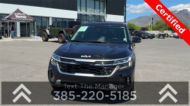Certified 2024 Kia Seltos SX with VIN KNDETCA75R7609518 for sale in Layton, UT