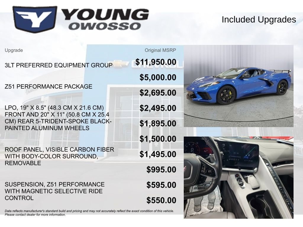 Used 2020 Chevrolet Corvette Stingray 3LT Performance