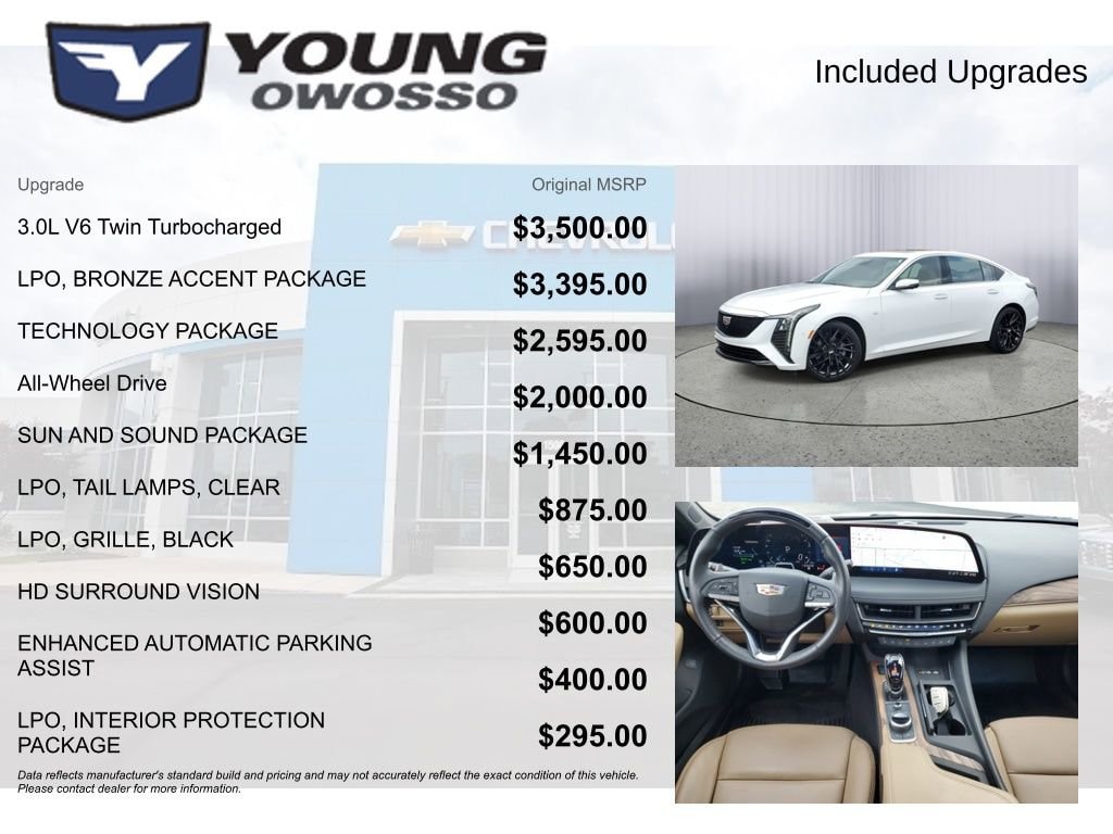 Certified 2025 CADILLAC CT5 Premium Luxury Car