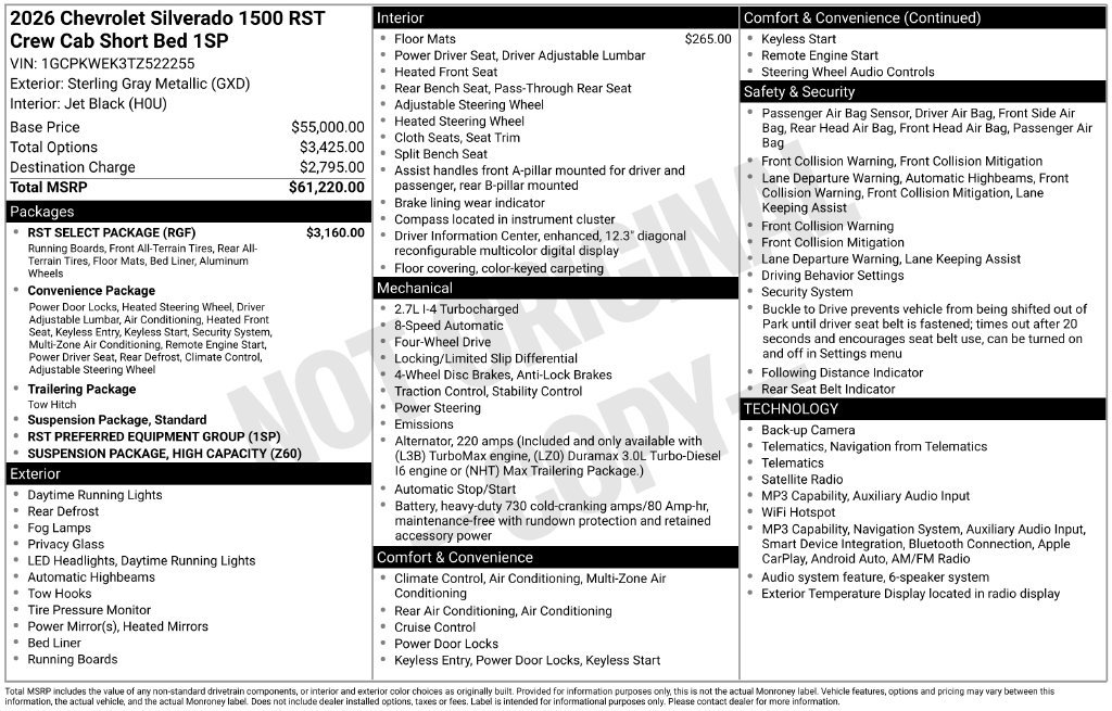 2026 Chevrolet Silverado 1500 RST - Photo 4