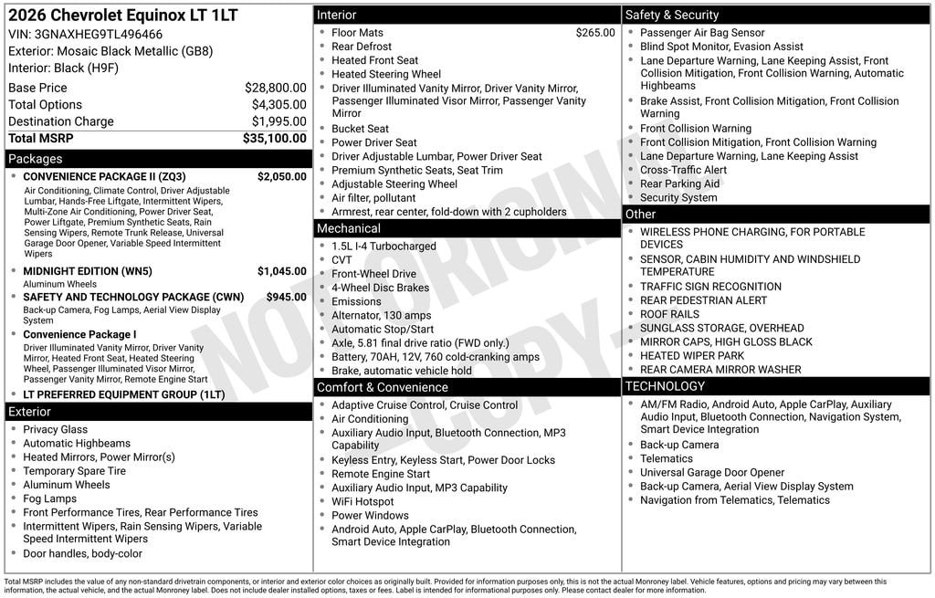 New 2026 Chevrolet Equinox LT SUV