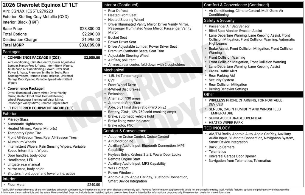 New 2026 Chevrolet Equinox LT SUV