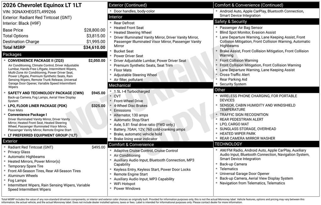 New 2026 Chevrolet Equinox LT SUV