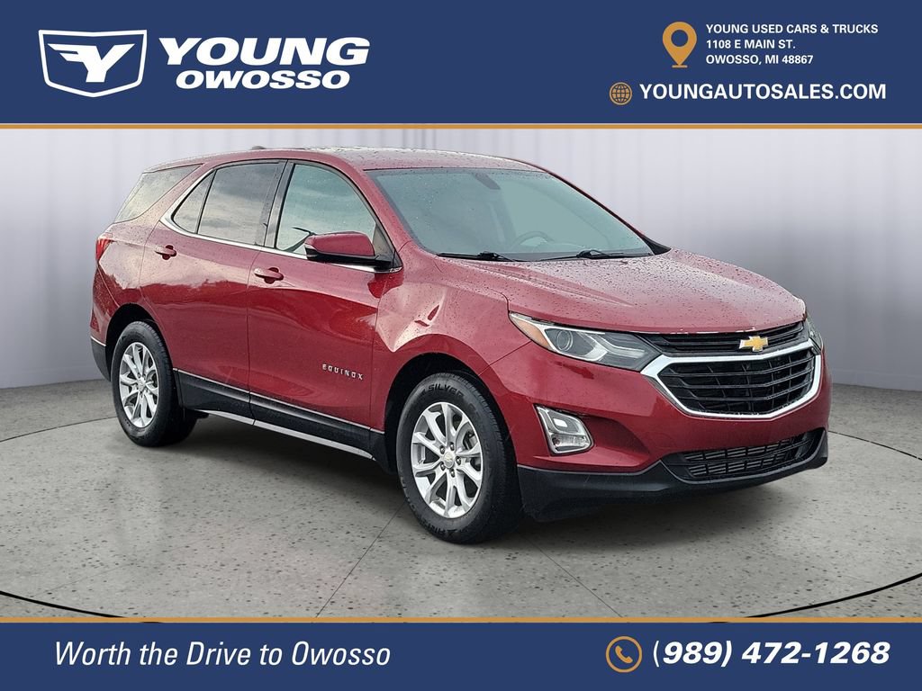 Used 2018 Chevrolet Equinox LT with VIN 2GNAXJEV1J6255783 for sale in Owosso, MI