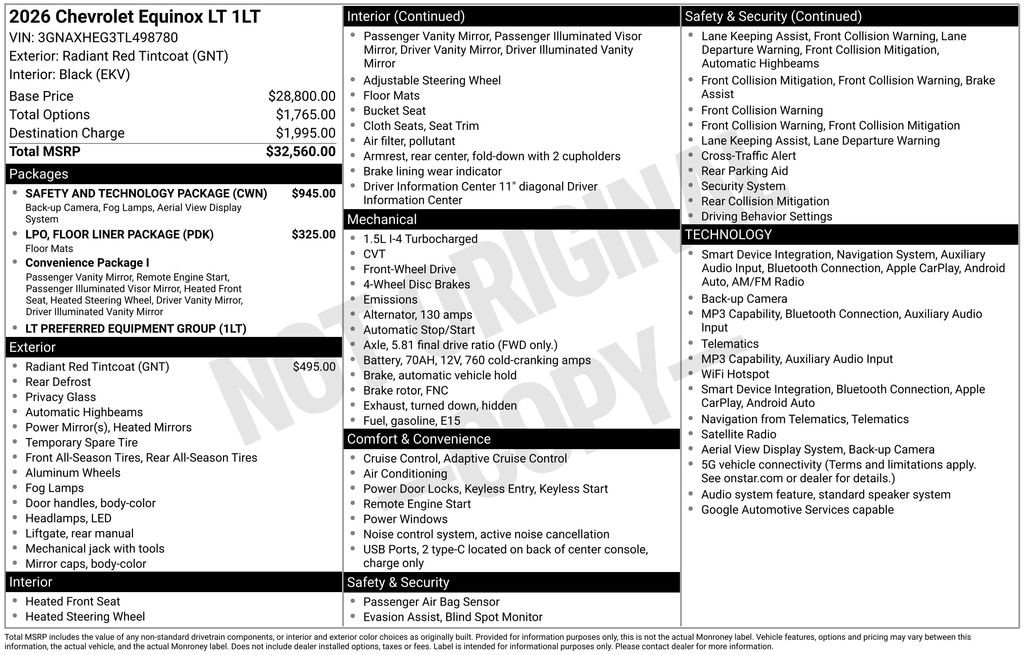 New 2026 Chevrolet Equinox LT SUV