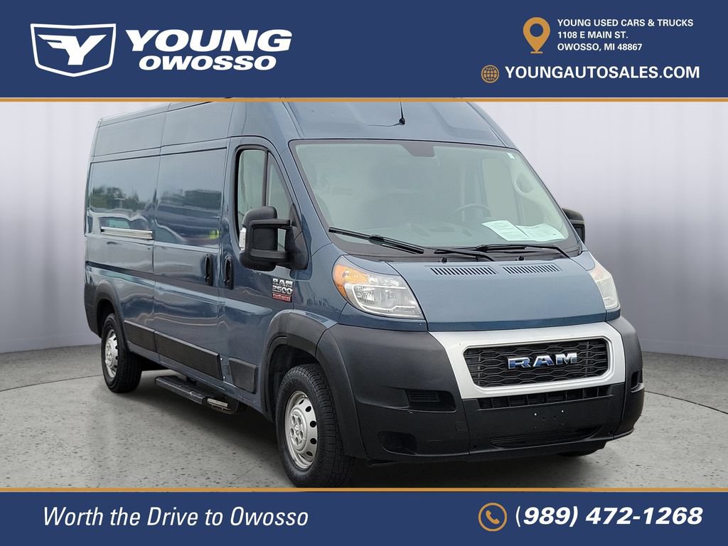 Used 2019 RAM ProMaster Cargo Van Base with VIN 3C6TRVDG9KE517029 for sale in Owosso, MI