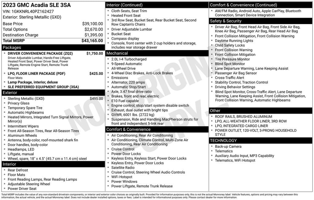 2023 GMC Acadia SLE - Photo 13