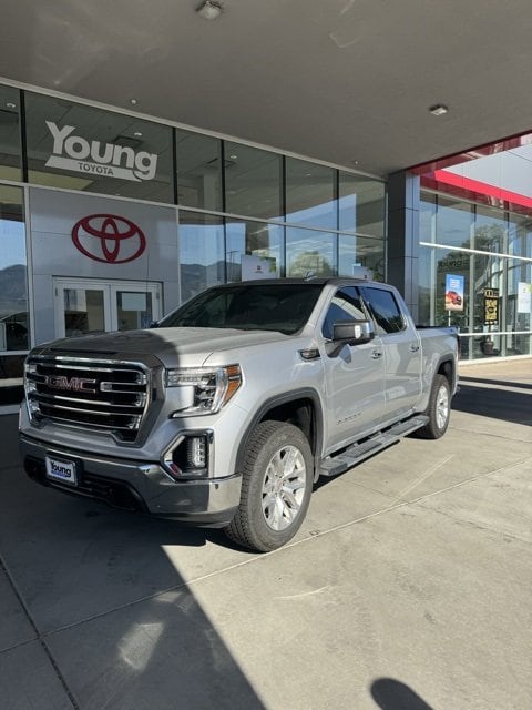 Used 2020 GMC Sierra 1500 SLT with VIN 3GTU9DEL9LG193606 for sale in Logan, UT