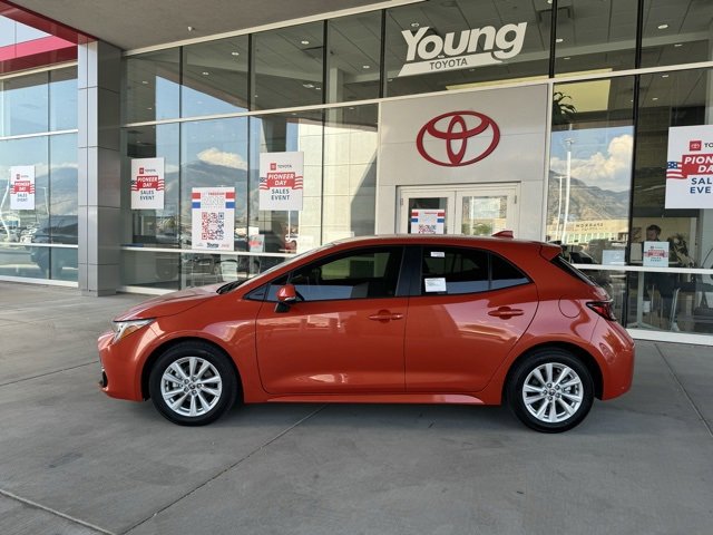 Used 2025 Toyota Corolla Hatchback SE with VIN JTND4MBE7S3234994 for sale in Logan, UT