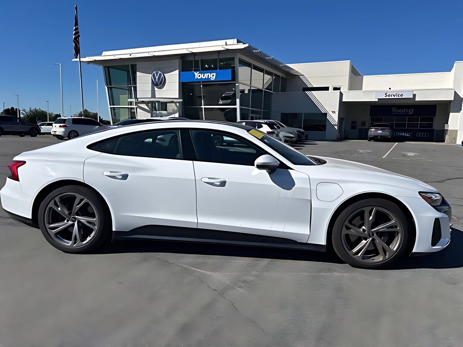 Used 2023 Audi e-tron GT Premium Plus with VIN WAUFJBFWXP7007986 for sale in Layton, UT