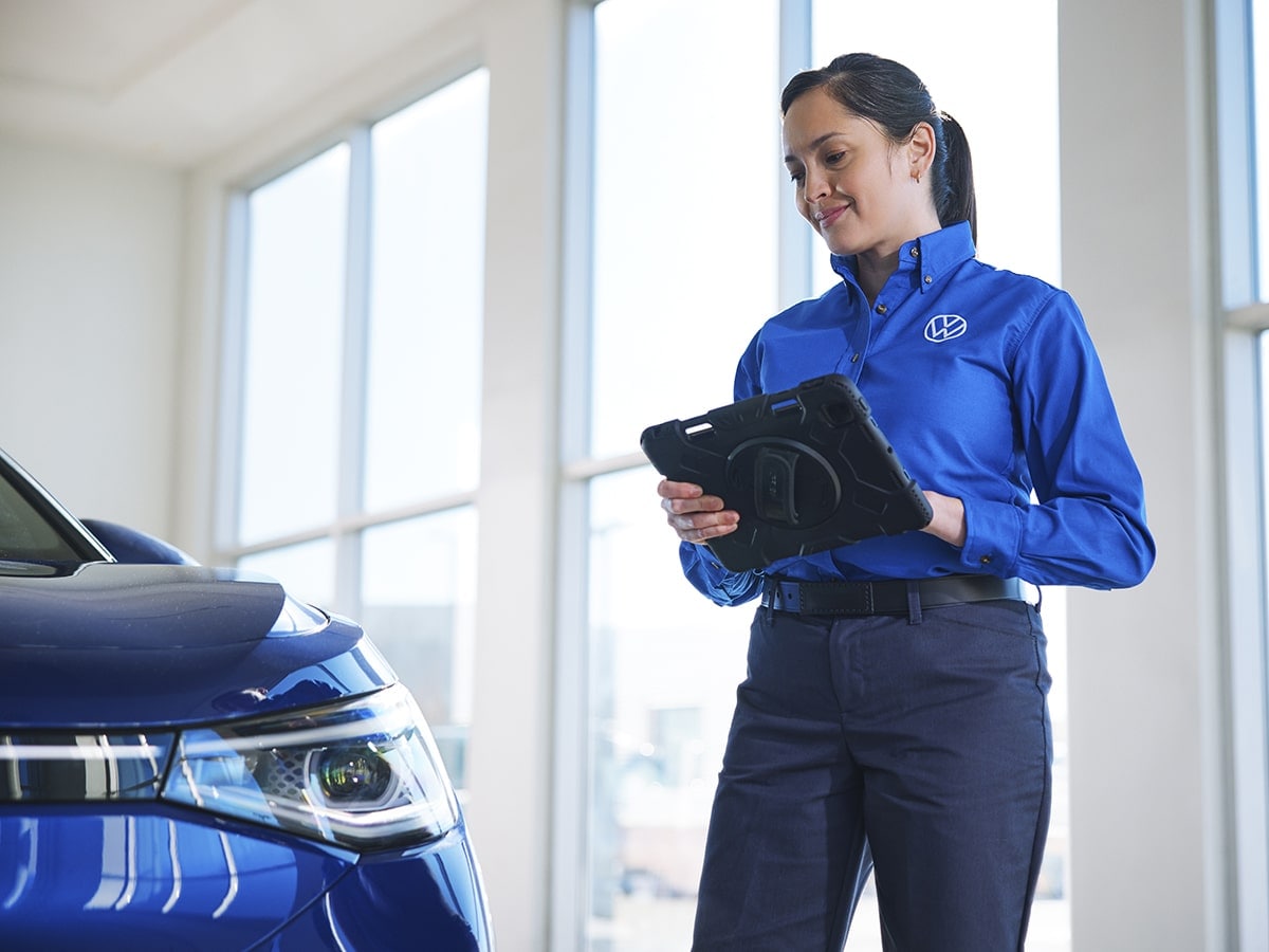 Volkswagen vehicle serviced at Young Volkswagen of Layton