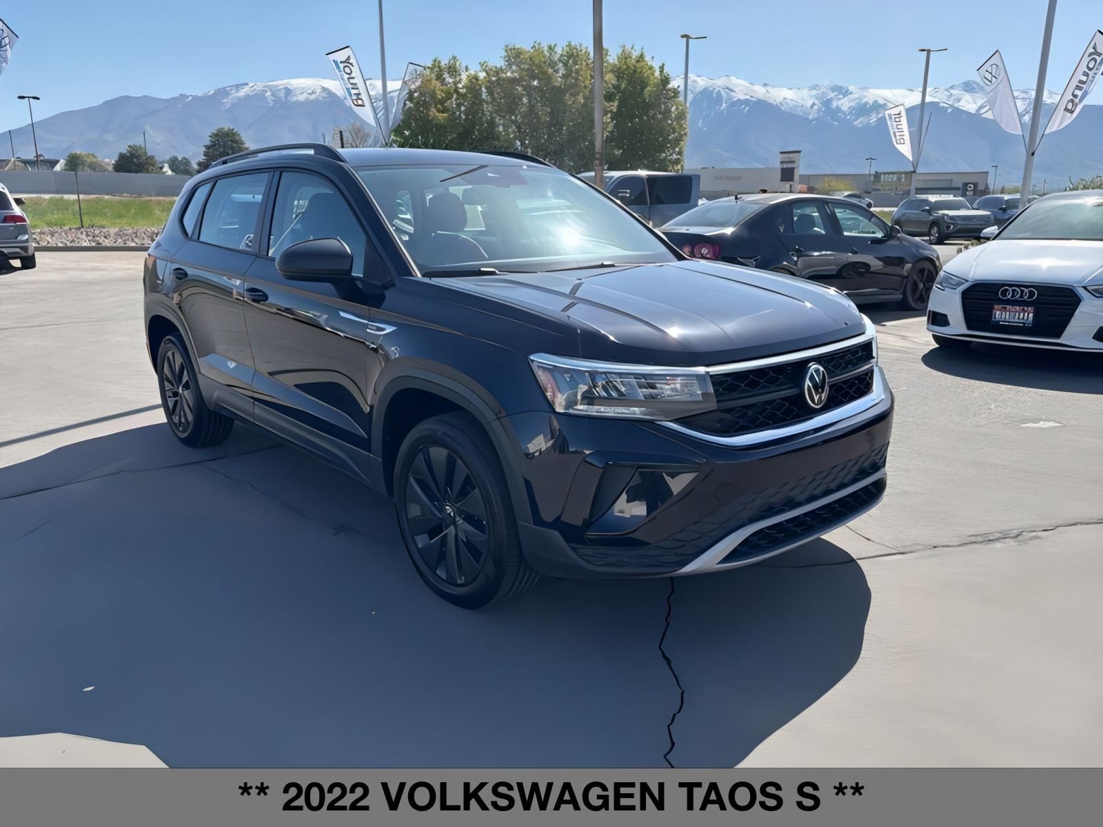 Used 2022 Volkswagen Taos S with VIN 3VVDX7B25NM004605 for sale in Layton, UT