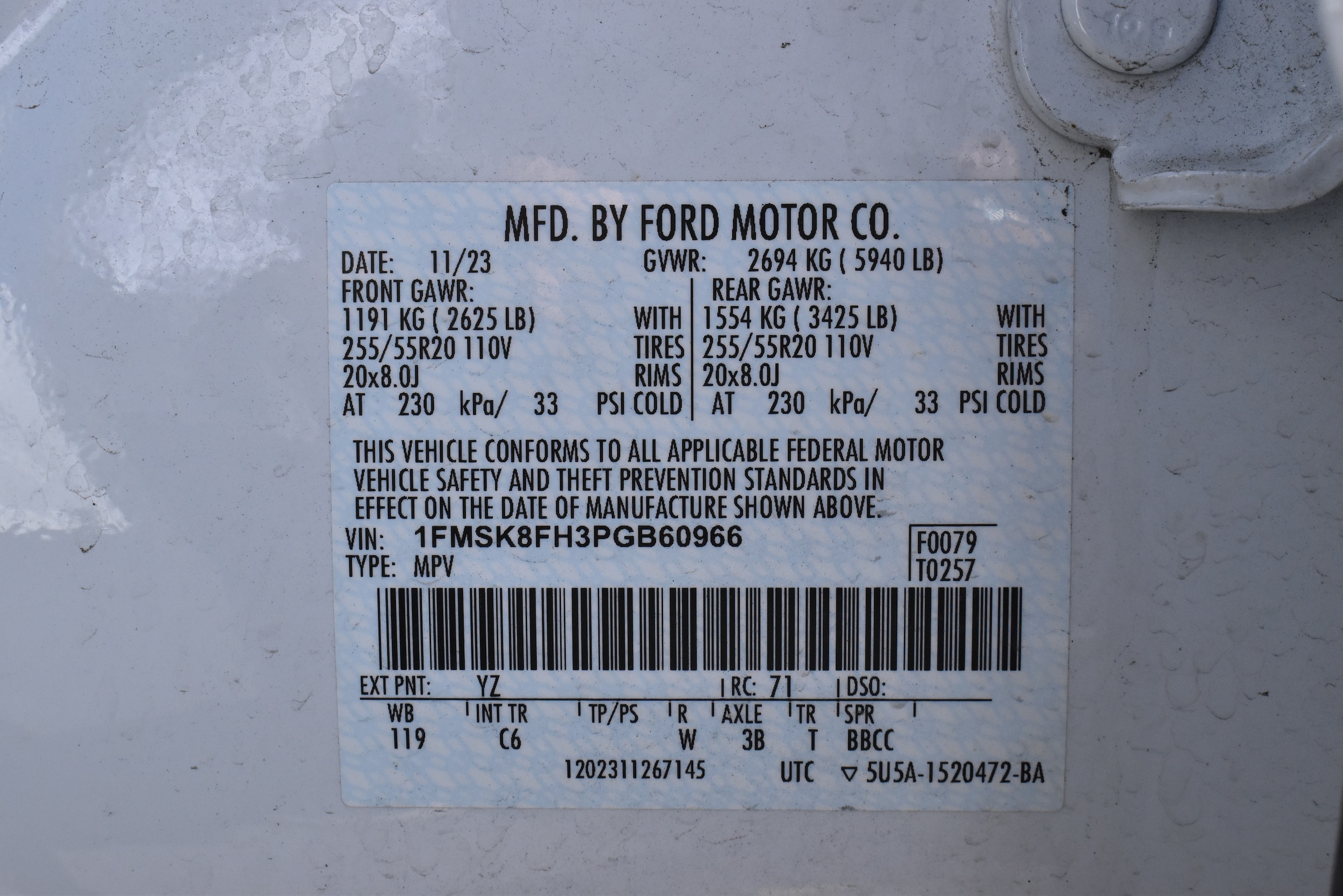 Used 2023 Ford Explorer Limited with VIN 1FMSK8FH3PGB60966 for sale in Yreka, CA