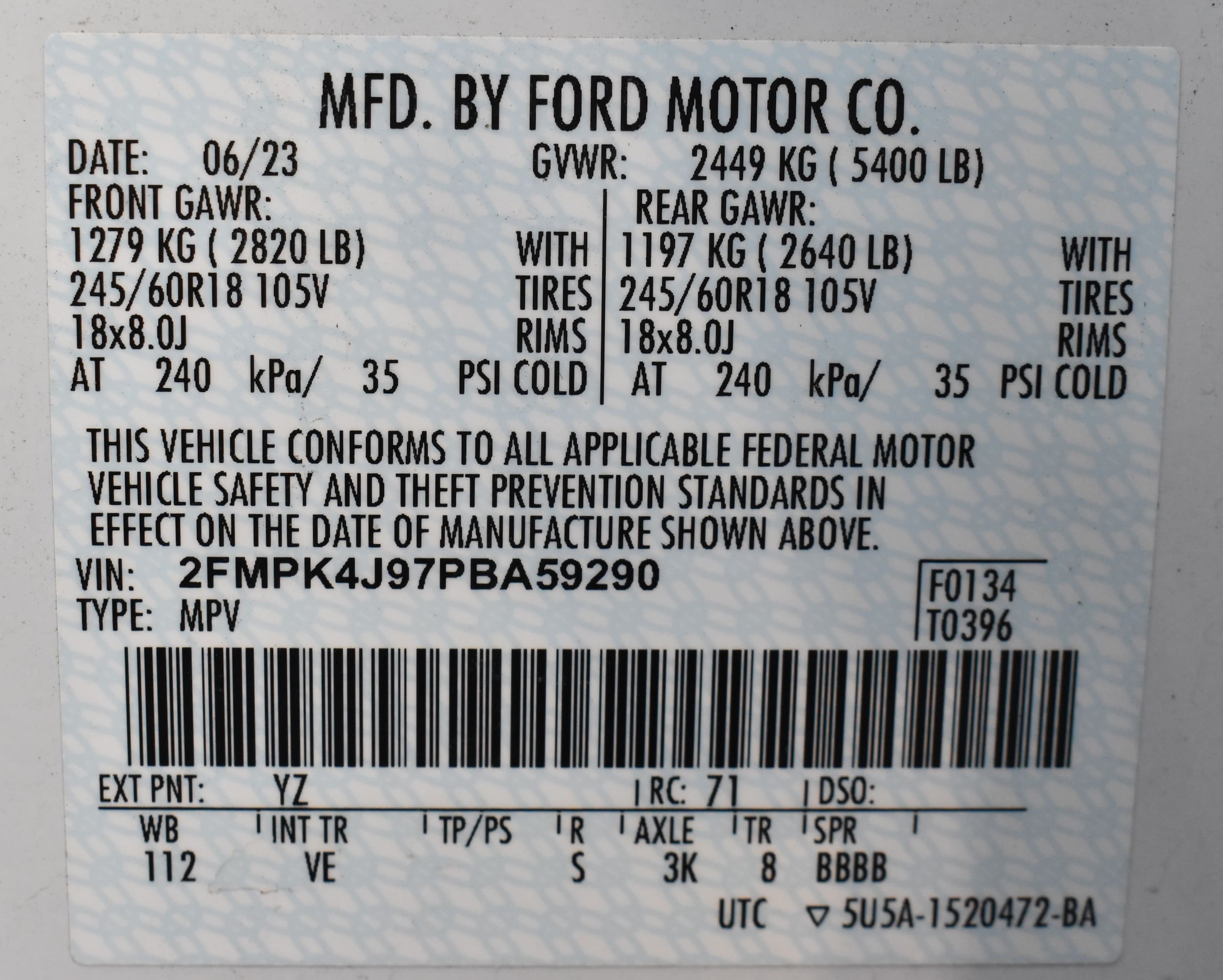 Used 2023 Ford Edge SEL with VIN 2FMPK4J97PBA59290 for sale in Yreka, CA