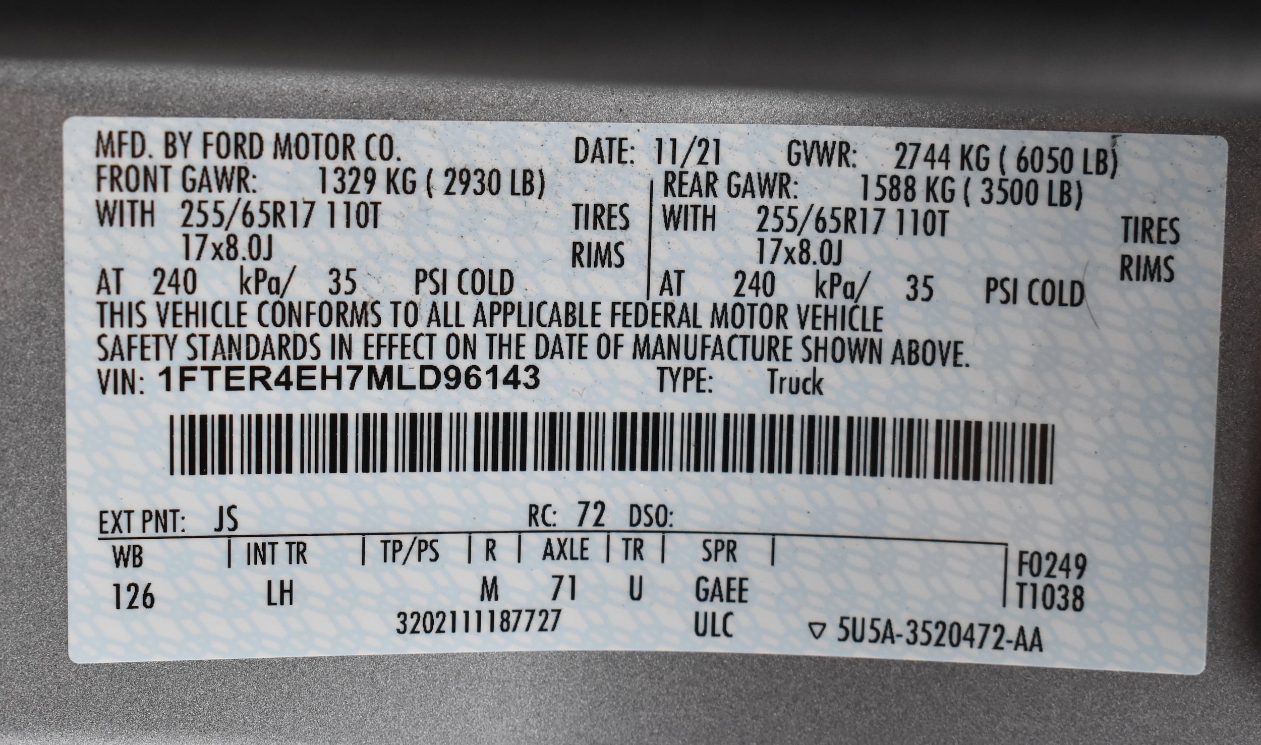 Used 2021 Ford Ranger XLT with VIN 1FTER4EH7MLD96143 for sale in Yreka, CA