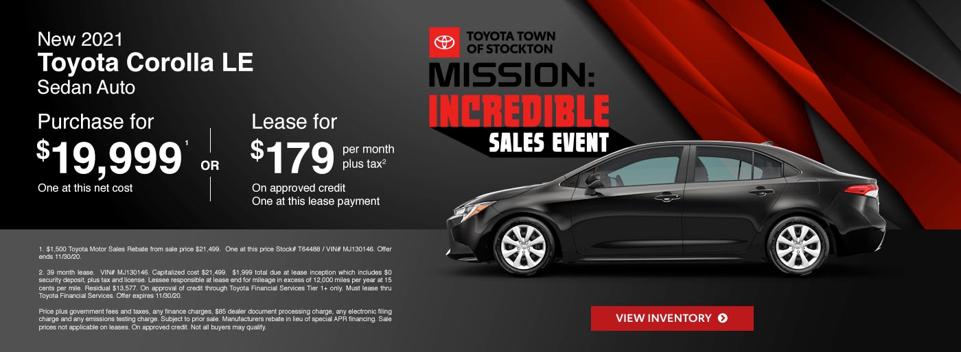 Toyota Town of Stockton Find Great Deals on New 20202021 and Pre