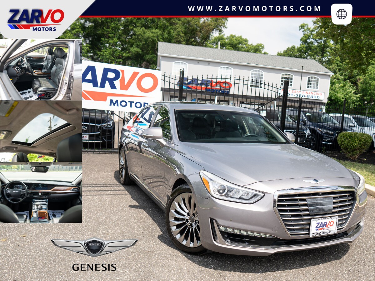 Gray 2018 Genesis G90 Ultimate Sedan Rear-Wheel Drive 8-Speed Automatic