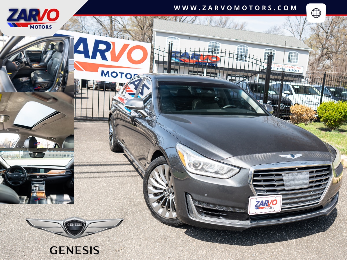 Gray 2018 Genesis G90 Premium AWD Sedan All-Wheel Drive 8-Speed Automatic