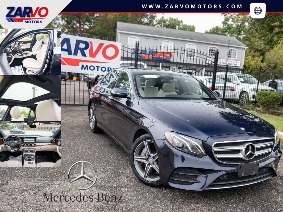 Blue 2017 Mercedes-Benz E-Class Sedan All-Wheel Drive 9-Speed Automatic