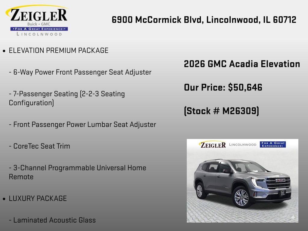 2026 GMC Acadia Elevation - Photo 6