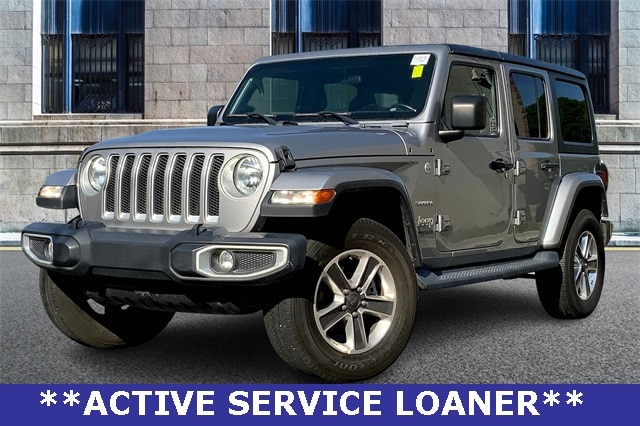 Used 2020 Jeep Wrangler Unlimited Sahara with VIN 1C4HJXEN6LW212948 for sale in Downers Grove, IL