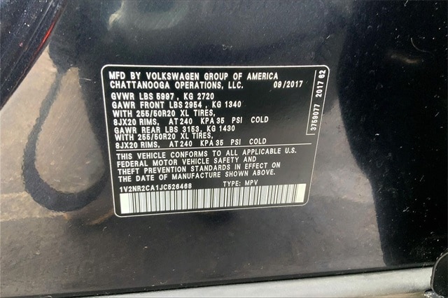 2018 VOLKSWAGEN ATLAS - Image 34