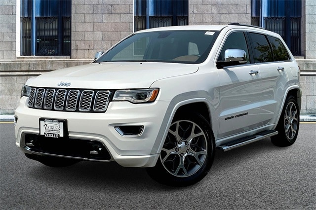 Used 2021 Jeep Grand Cherokee Overland with VIN 1C4RJFCG6MC500989 for sale in Downers Grove, IL