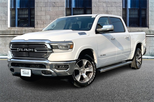 Used 2021 RAM Ram 1500 Pickup Laramie with VIN 1C6SRFJT7MN786146 for sale in Downers Grove, IL