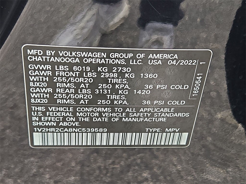 2022 VOLKSWAGEN ATLAS - Image 32