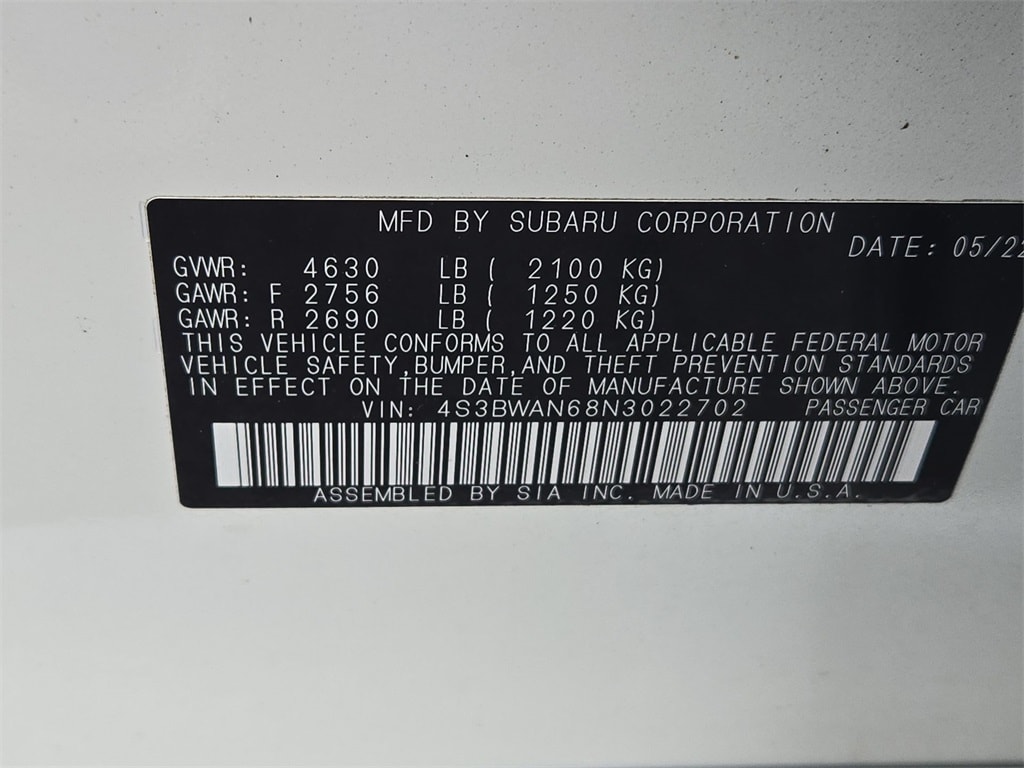 2022 SUBARU LEGACY - Image 34