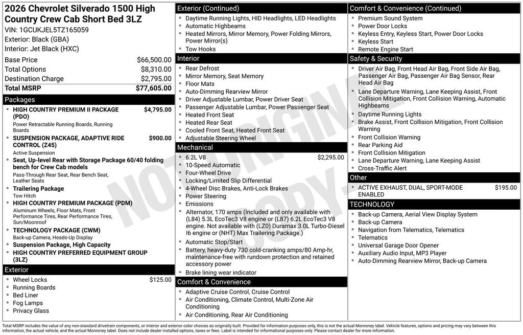 2026 Chevrolet Silverado 1500 High Country - Photo 35