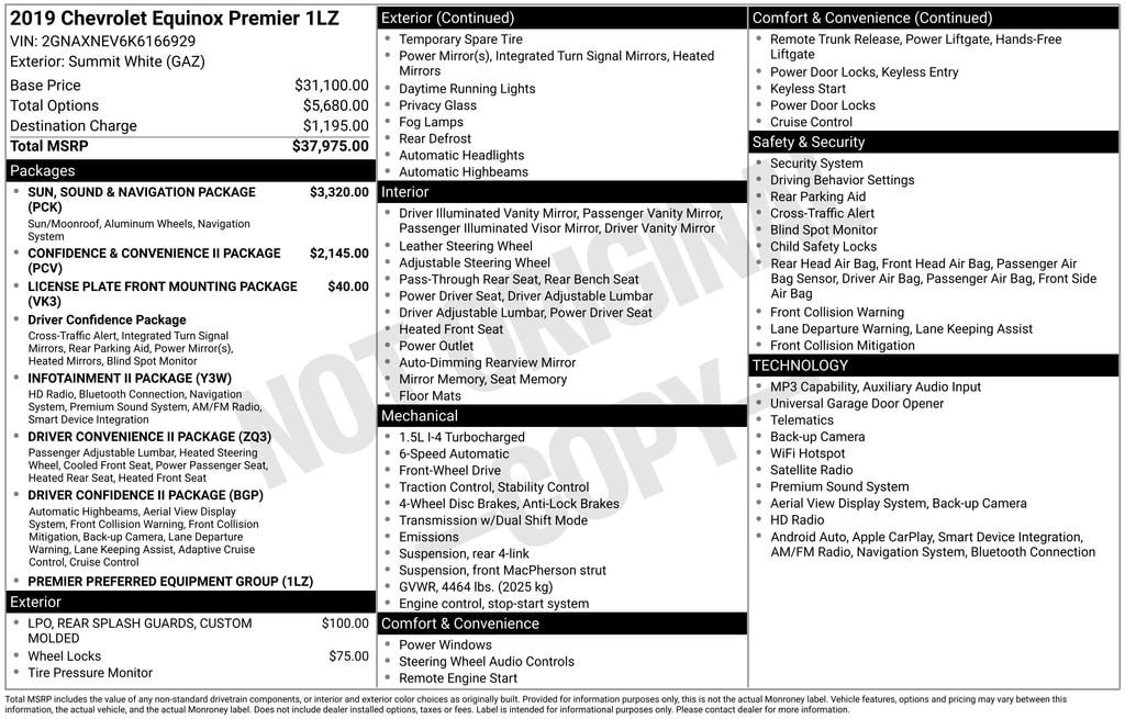 Used 2019 Chevrolet Equinox Premier SUV