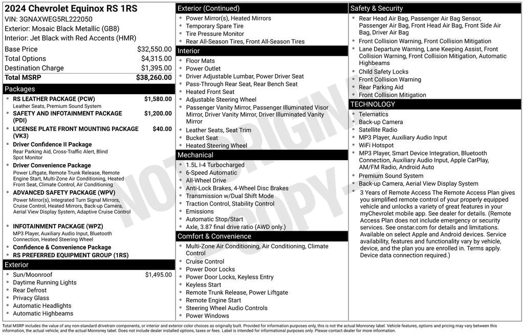 Used 2024 Chevrolet Equinox RS SUV