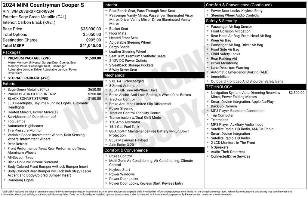 Used 2024 MINI Countryman Cooper S SUV