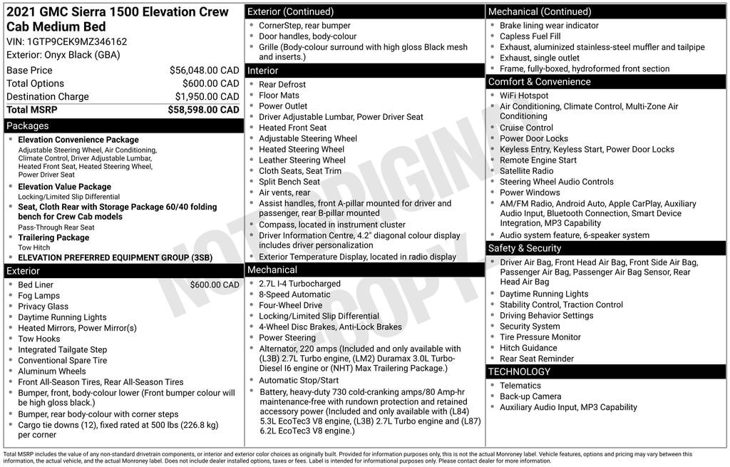 Used 2021 GMC Sierra 1500 Elevation Truck