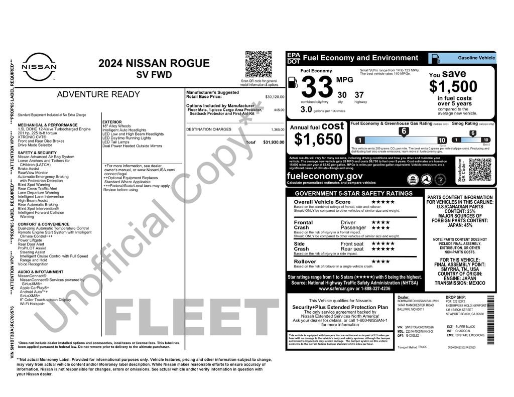Used 2024 Nissan Rogue SV